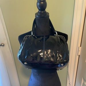 Black Patent Leather Dolce Gabbana Handbag.